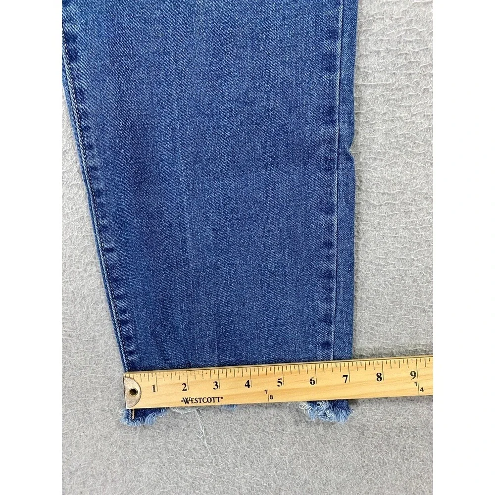 Nicole Miller Blue Jeans Womens Size 12 Nomad Super High Rise Straight Leg